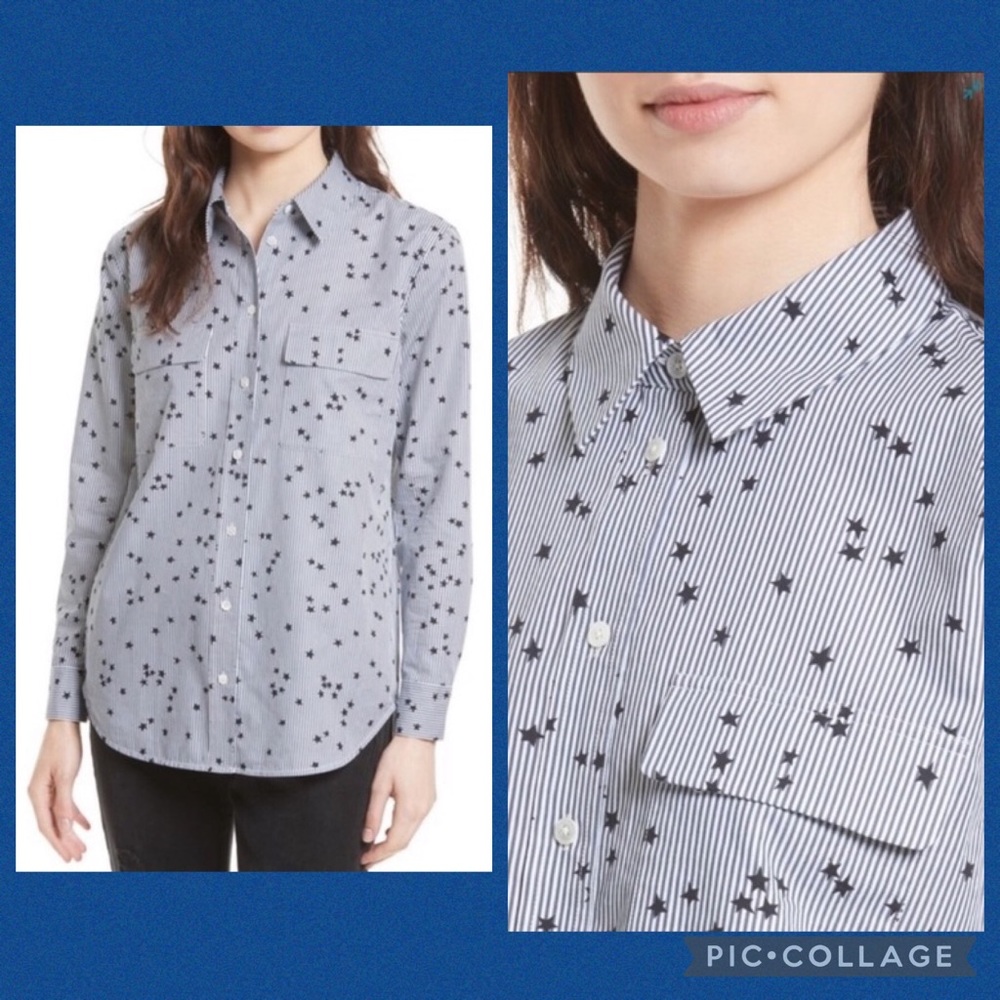 Equipment Stars & Stripes Button Front Shirt